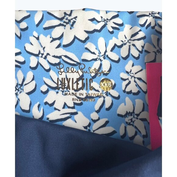 Lilly Pulitzer Luxletic Carpe Vita Flare Leggings Mid-Rise Low Tide Navy XXS - Picture 4 of 15